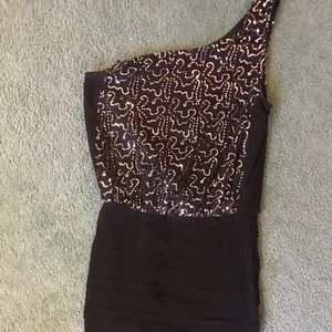 black cocktail dress